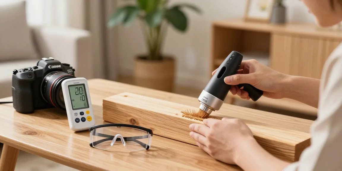 Application du traitement Shashel® pour les insectes du bois dans un intérieur accueillant.